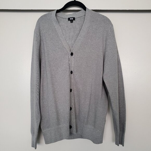 (New) Uniqlo Cardigan Sweater in Gray Size Medium/M - Picture 1 of 2